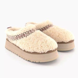 New Women's UGG Brand Platform Tazz UGG Braid Slipper Sandals Shoes 1143976 Box